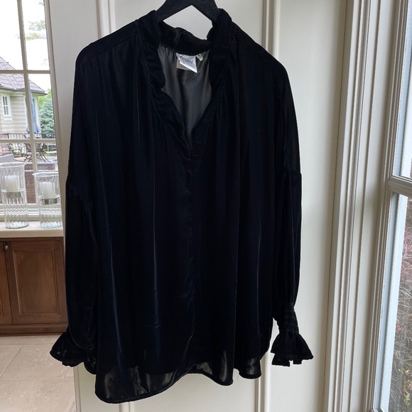 Finley Tops - Finley- Crosby Whisper Velvet Popover Top